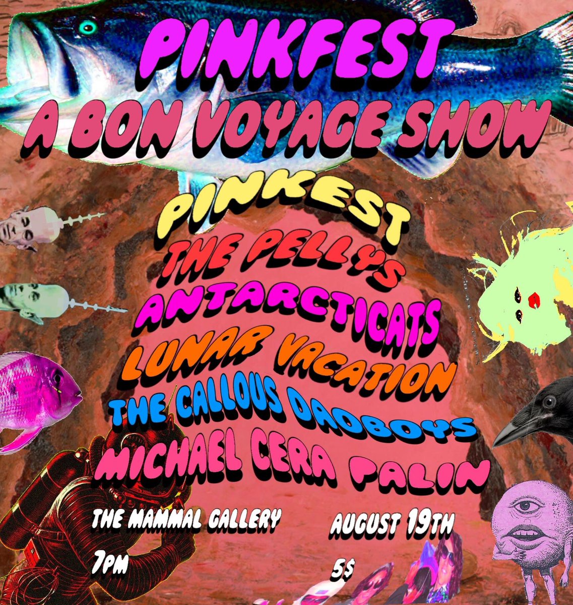 99x's tweet photo. Tomorrow night at The Mammal Gallery: @pinkestband, @thepellysatl, @AntarcticatsATL, and more! Get to the gig! #GUCULocal https://t.co/Na0ivur8Hi