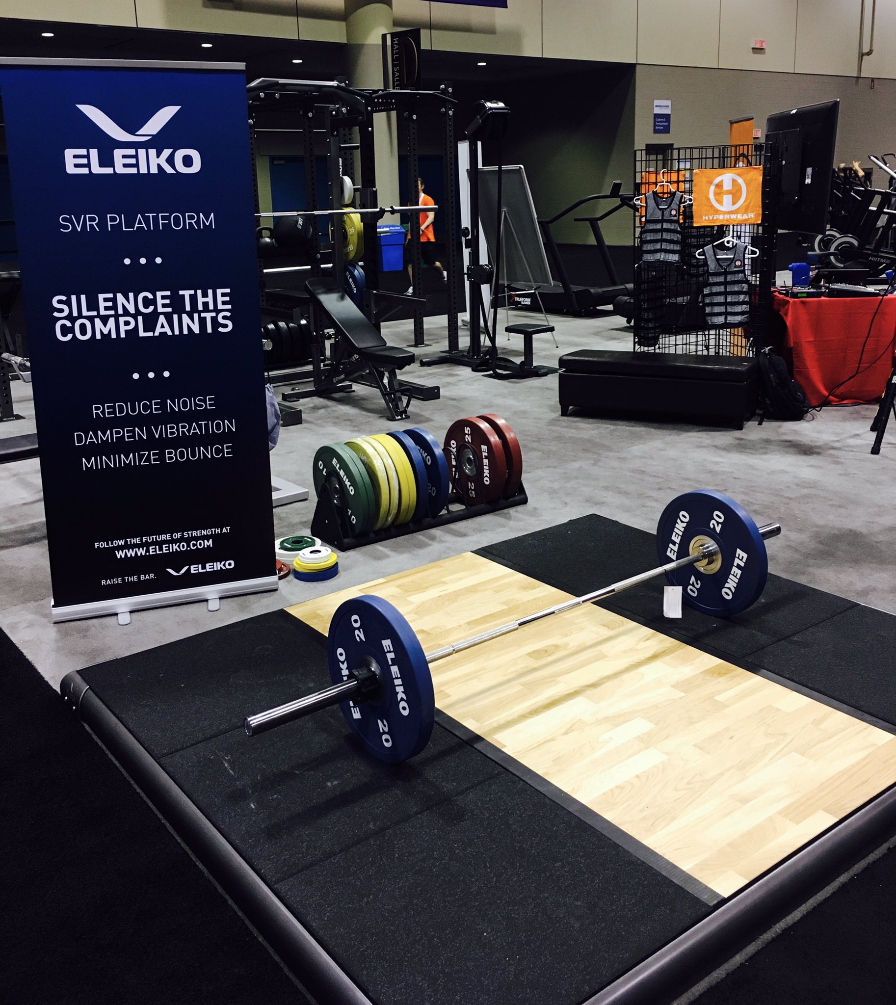 Eleiko Sport on X: The #revolutionary @Eleikosport #SVRPlatform at  @canfitpro. Reduce sound and vibration while #weightlifting in your #gym.   / X