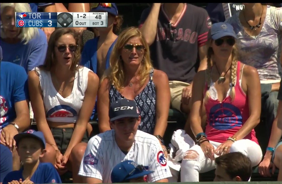 Apgar17's tweet photo. @thekapman wifey out in the bleachers? https://t.co/3H5Y62kr8D