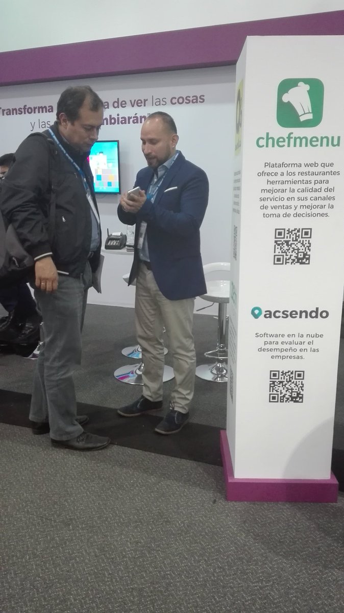 Chefmenuco's tweet photo. Más empresarios interesados en las herramientas de #Chefmenu. Con el apoyo de @AppsCo en #EXPOMiPymeDIGITAL https://t.co/ZRkEqe33FN