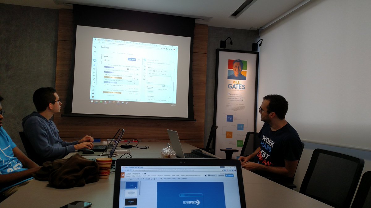 Office meeting space honoring <a href="/BillGates/">Bill Gates</a>  #tecnospeed