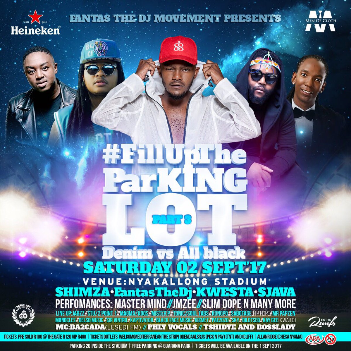 ProfSizibaSA's tweet photo. #LiveAmp
#Ziwaphi
.
.
#FillUpThePackingLot Part 3 π₯π₯π₯
.
057Freesate
@Shimza_dj @Fantas_Thee_Dj @KwestaDaKAR @Sjava_ATM @cadamgaga
#02Sep π₯π₯ https://t.co/YlOHs7Ajqm