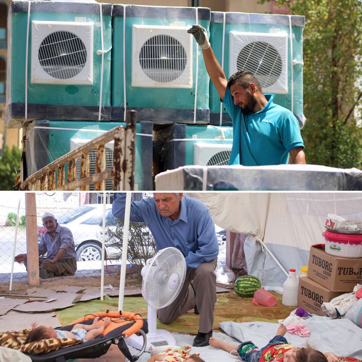 iraqichristian's tweet photo. #ICRC10 Success Story: #HopeInTheHeat
In 2015, we raised $30,000 providing cooling units to relieve 300 families
https://t.co/HE1borHgxb https://t.co/l3BHbJqRAu