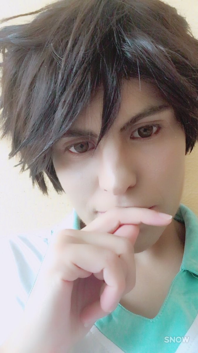 MarshMelouh's tweet image. Aprendiendo técnicas nuevas de maquillaje :) que dan sus frutos #Oikawa #cosplay #Haikyuu
