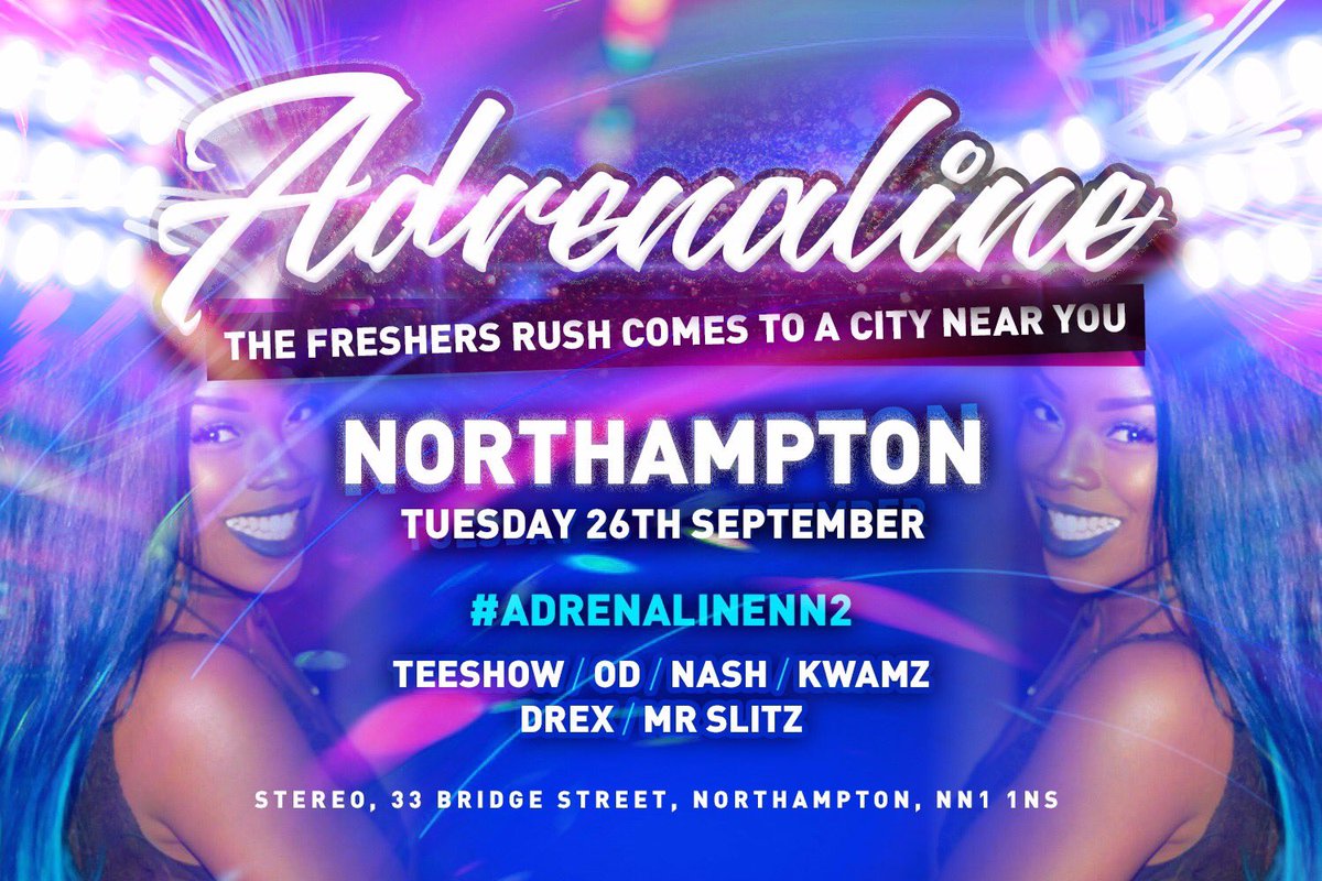 Aprilsfinest3's tweet photo. Tickets out this Sunday @7pm ‼️ you lot ain't ready for freshers are you ? ☺️ #AdrenalineTour @AGE_ENTS https://t.co/tUT5bGEGHz