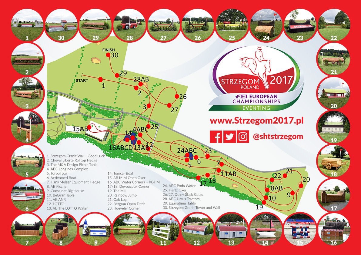 eventingnation's tweet photo. Here's a look at the very twisty #FEIEuros2017 cross country course. Not going to be a dressage show 😬 @SHTStrzegom @FEI_Global https://t.co/rrcQlLmyCV