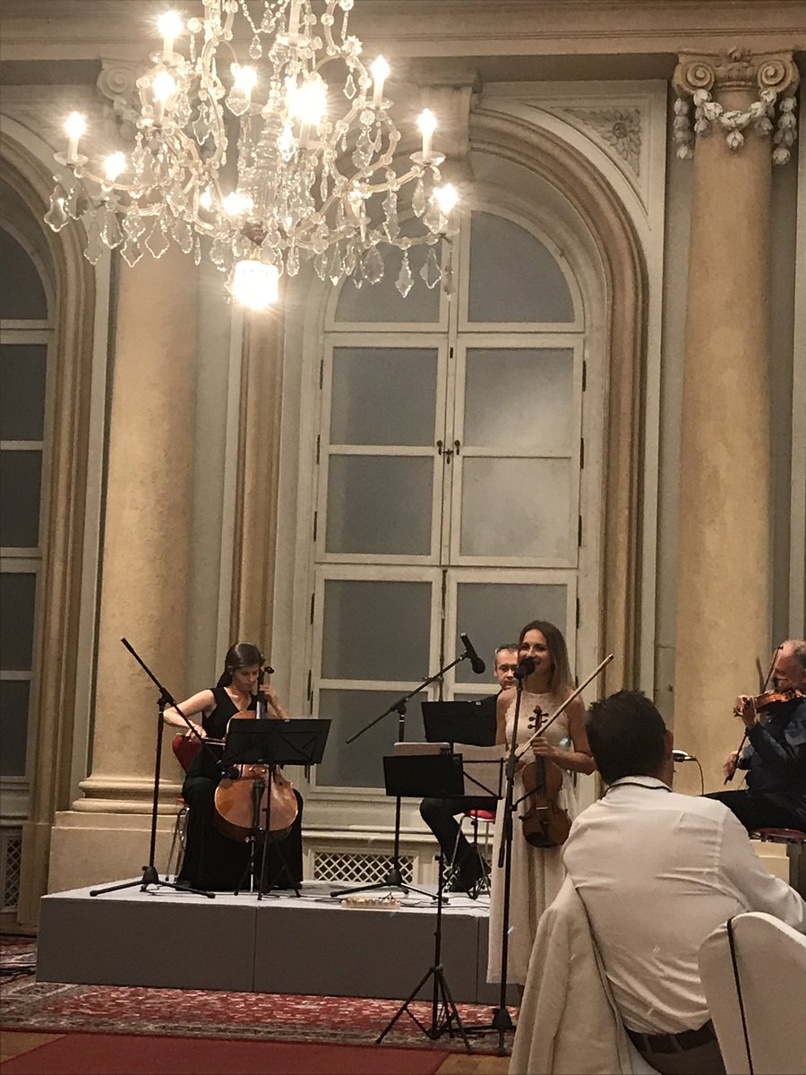 Musical course before dessert... Bratislava is a very cultural city full of music &amp; art #BratislavaFAM