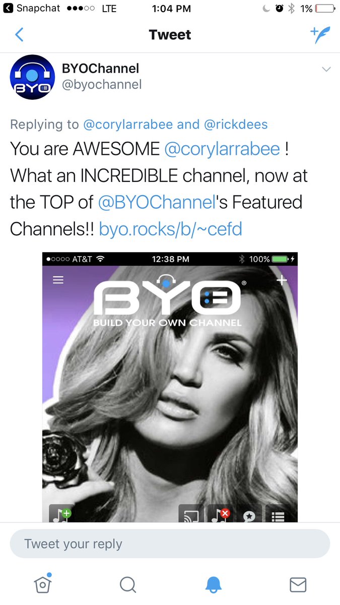 juicybottomla's tweet photo. My radio channel "Millenium Pop Hits" was selected as a featured station on the @BYOchannel app! Download today and enjoy the #music! https://t.co/Pl7spYg7E6