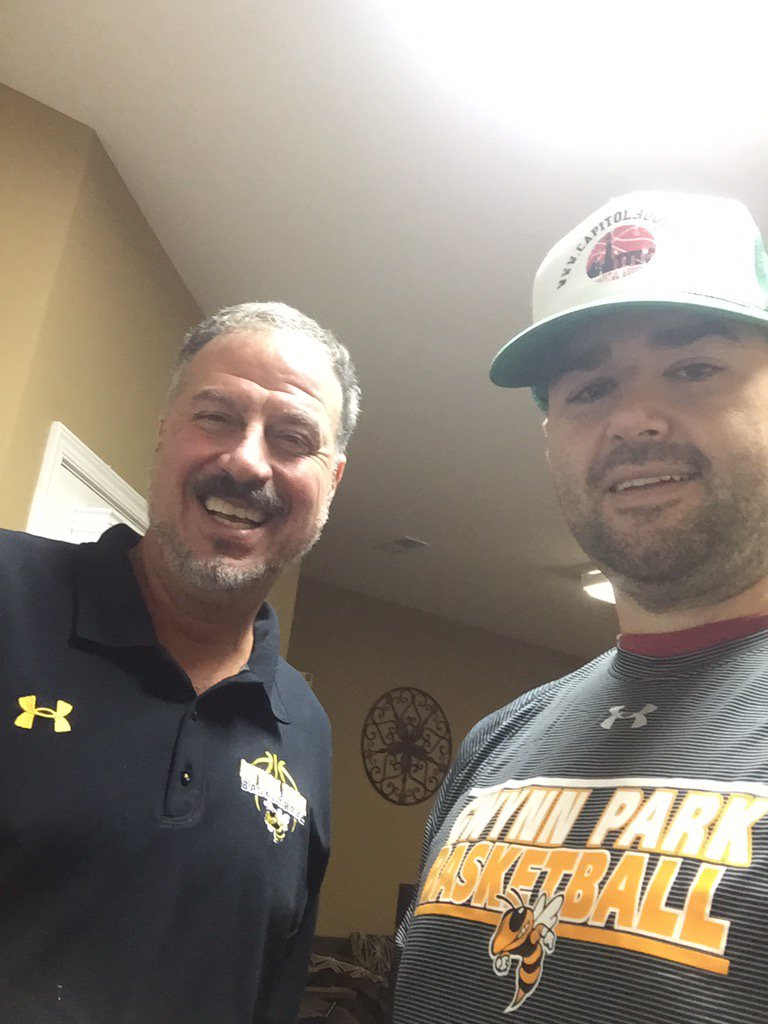 Hanging out with <a href="/GPJacketsHoops/">Gwynn Park Hoops</a> coach Mike Glick today. He will be featured soon on our Beyond the Xs and Os series