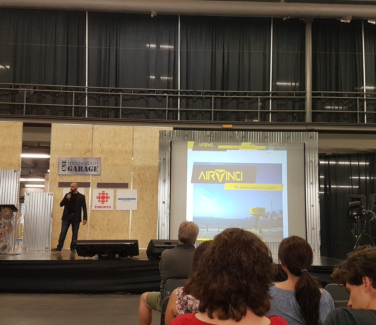 AirvinciHeli's tweet photo. Our founder Tarek pitching @CNEInnovation https://t.co/XOhU3oibb5