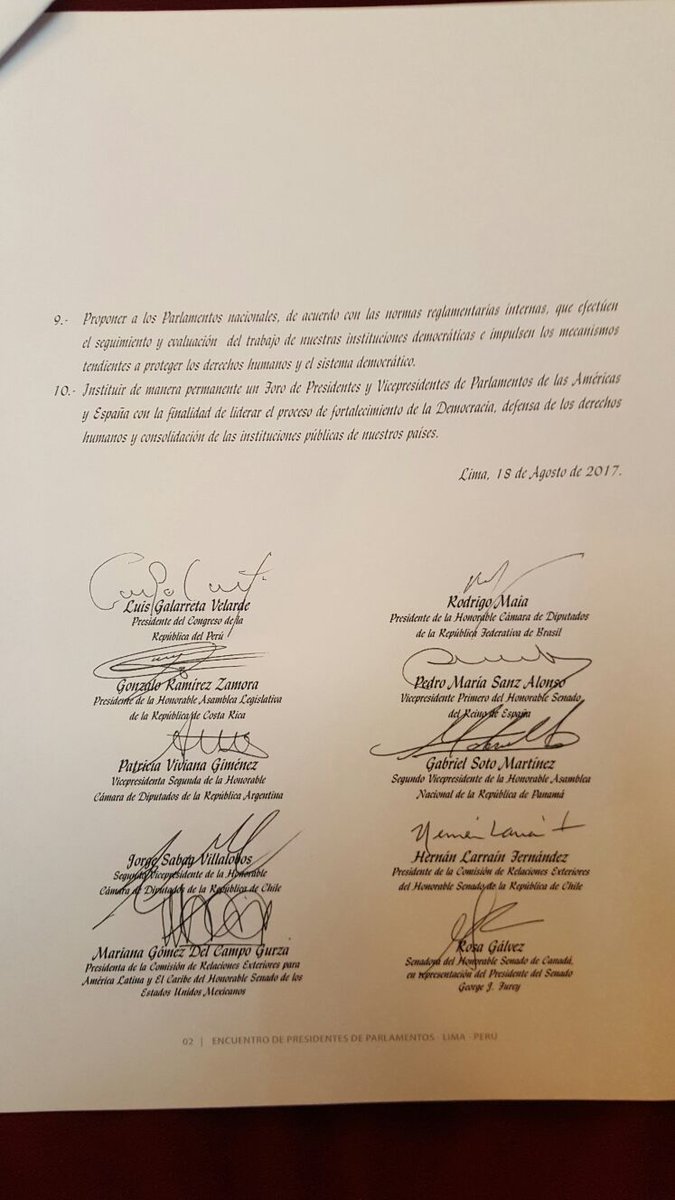 VPITV's tweet photo. #18Ago Presidentes de Parlamentos regionales condenan la ruptura de la democracia en Venezuela. 4:30 p.m. #EPP2017 https://t.co/pTwsRk7aoB