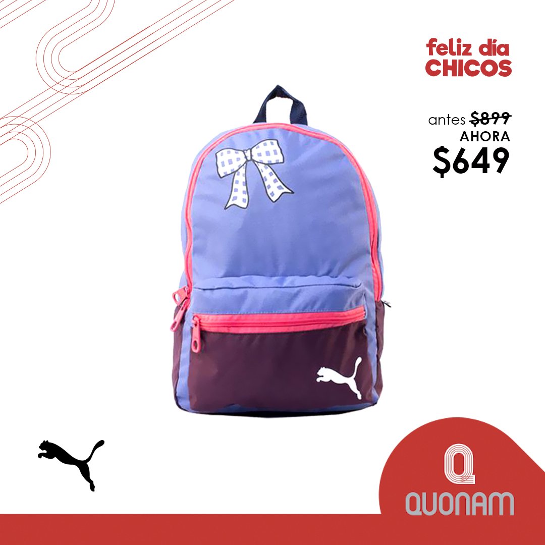 Ya llega el Día del Niño! 😀
#Mochila Training #Puma Niños 
Disponibles en todos nuestros locales y en quonam.com.ar