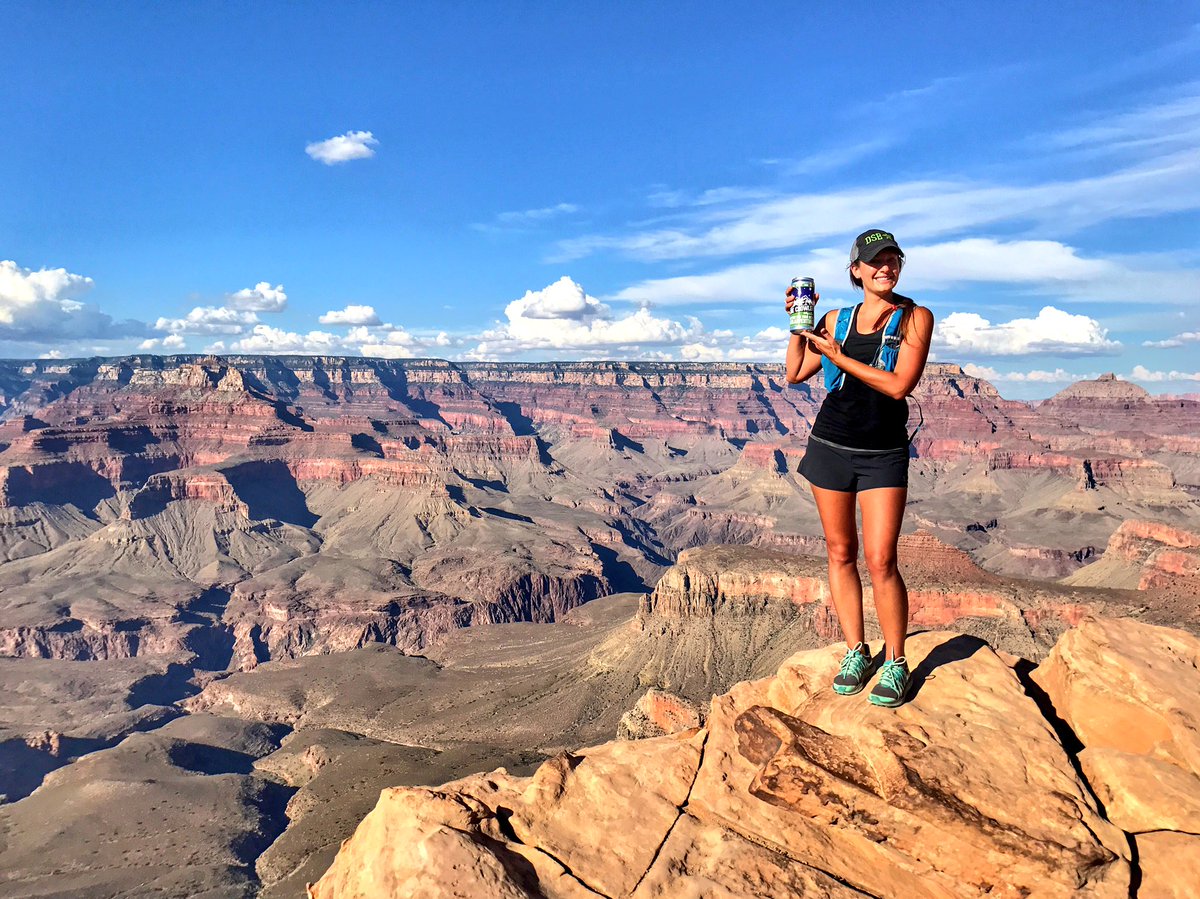 Earning our beer in the #GrandCanyon! Cheers to weekend Adventures! #AdventureFriendlyCrowler #CraftBeer #DarkSkyBrewing
