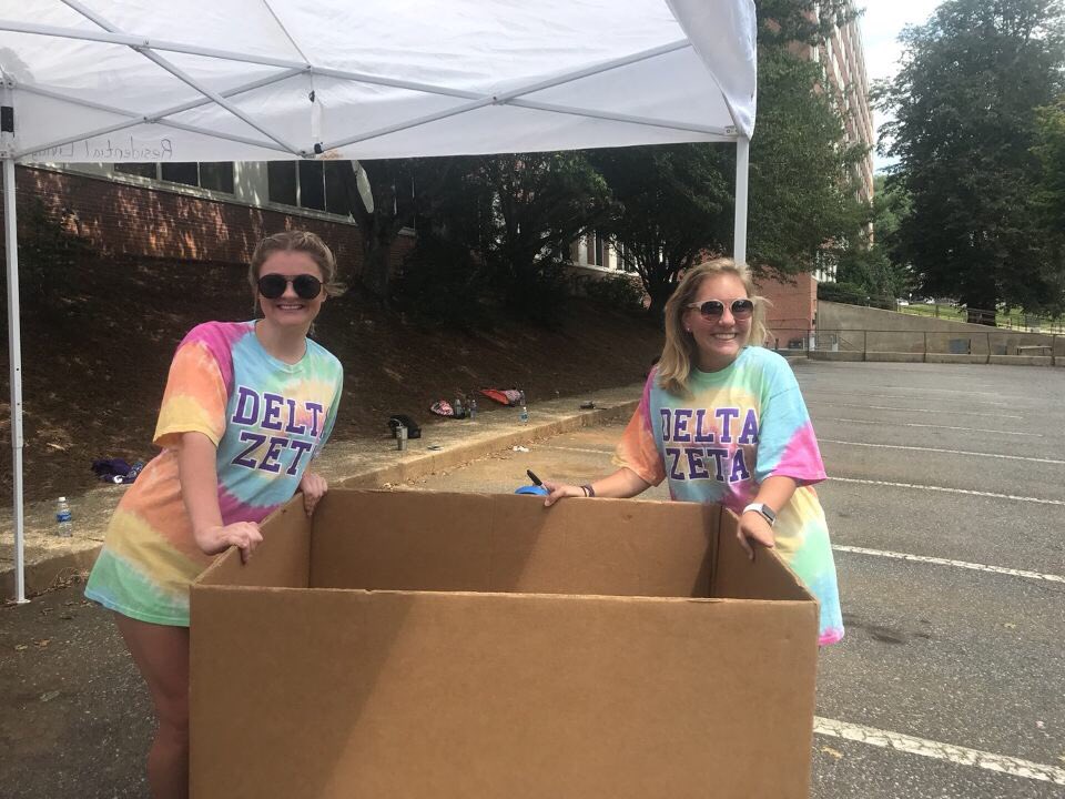 Move in✔️ 
Next stop: Vally Ballyhoo Saturday 4-6 
We can't wait to see you there!