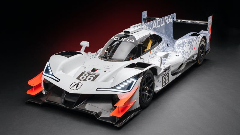 Jalopnik's tweet photo. The ARX-05 is Acura's kickass return to prototype racing https://t.co/WyM6FzYSXH https://t.co/bvnYrOWz1t