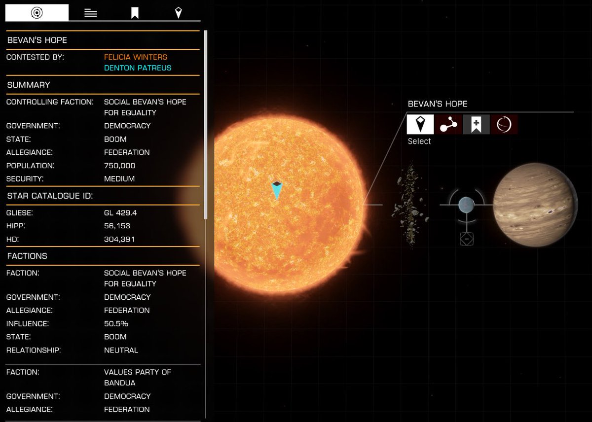 DaveAFAF's tweet photo. I found my new favourite star system and controlling faction. #LeftyWorld #EliteDangerous https://t.co/yJNJ3JwS2Z