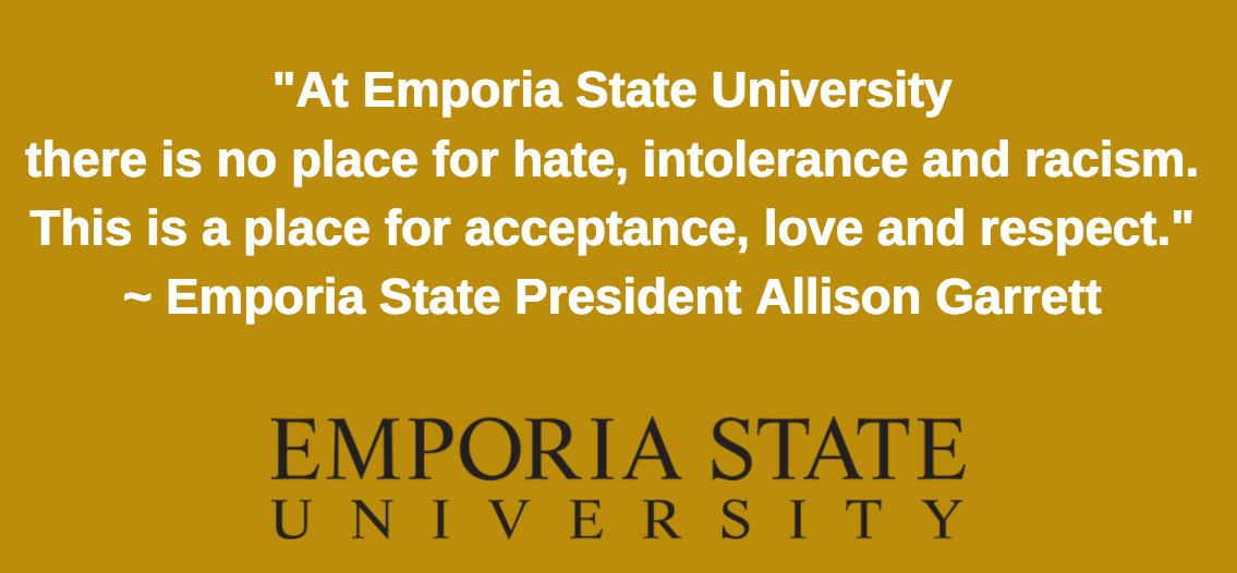 emporiastate's tweet photo. @esuPres message during today's #GeneralAssembly2017 https://t.co/U2U6Tx4NaW