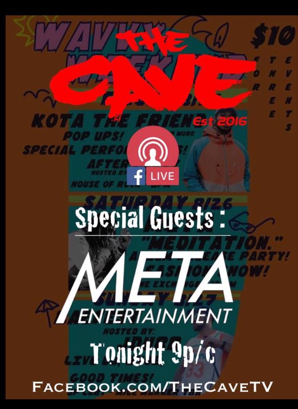 MetaEnt361's tweet photo. Tune in at 9pm we will be going live with a couple special guest to promote the #WavvyWeekend https://t.co/Y8npI44UBJ