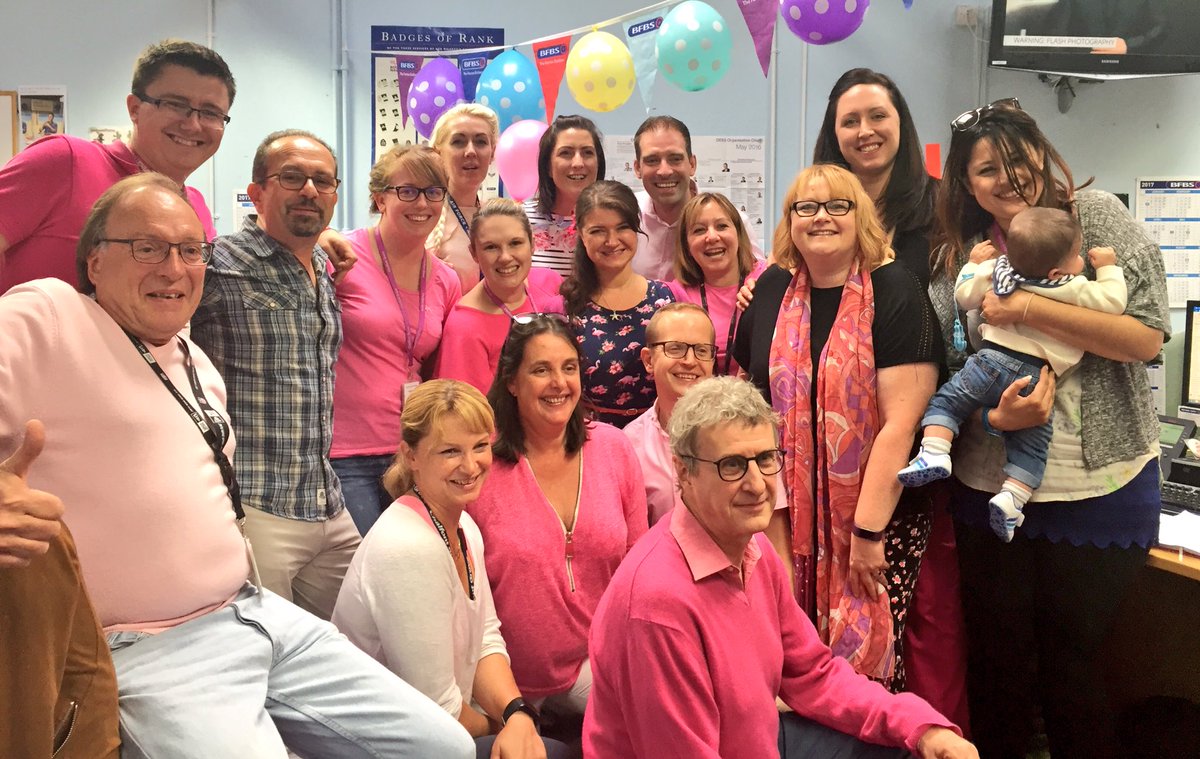 CharleneGuy's tweet photo. I've had the best last day at @bfbs I could ask for! So many tears, laughs and hugs but most of all thanks to my amazing colleagues https://t.co/NkRGLam1NV