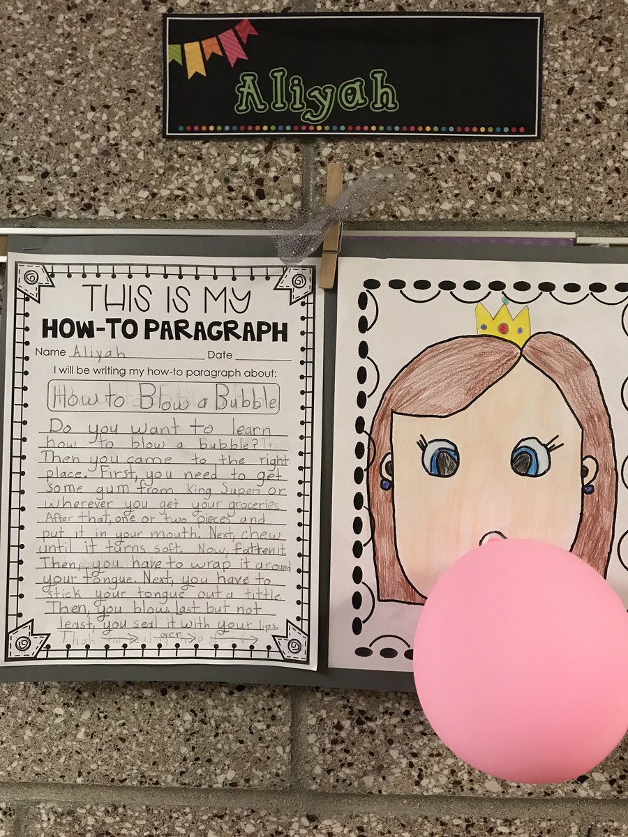 How to blow a bubble paragraphs. Awesome stuff!