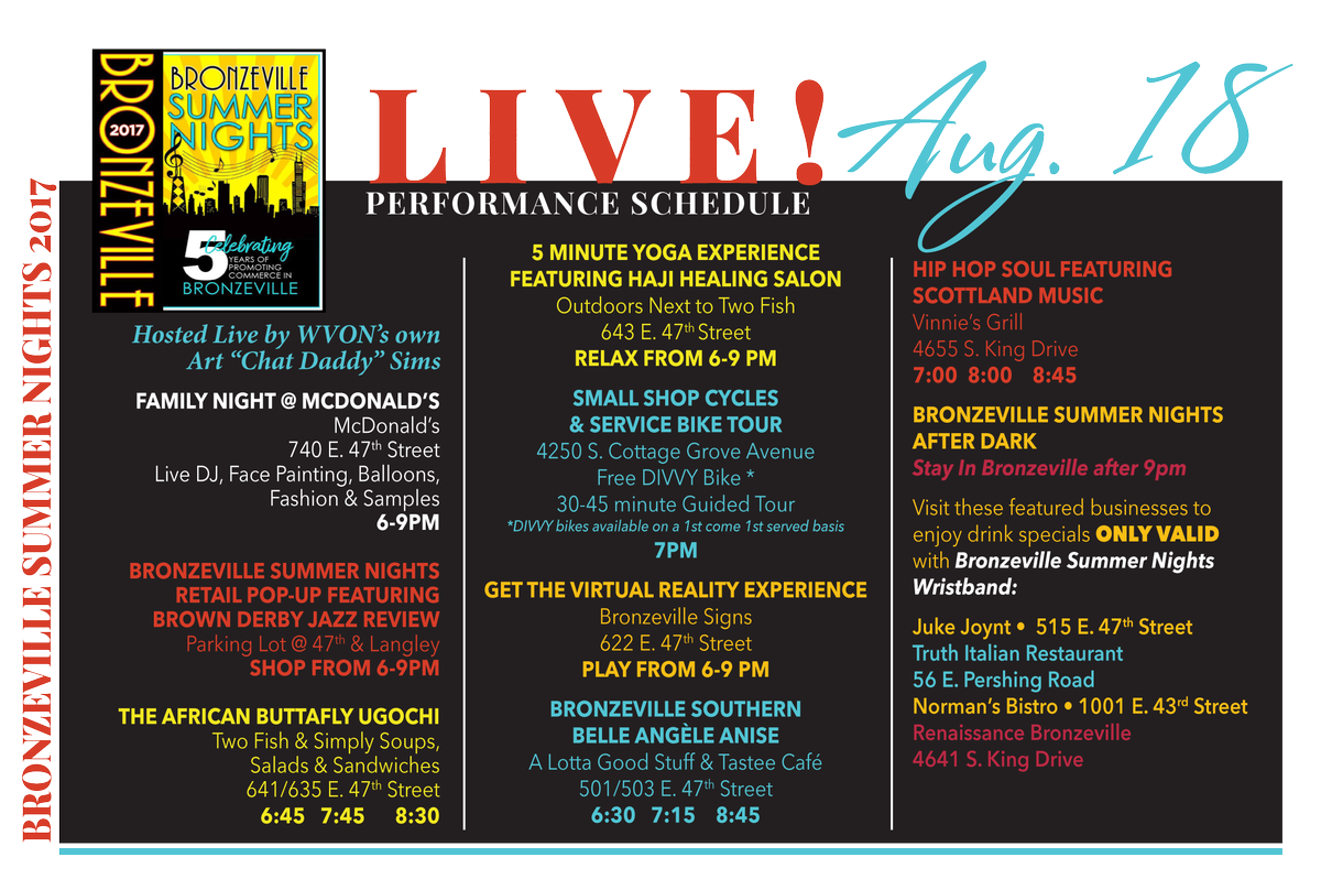 Bronzeville Nights On Twitter Here S The Full Line Up For The