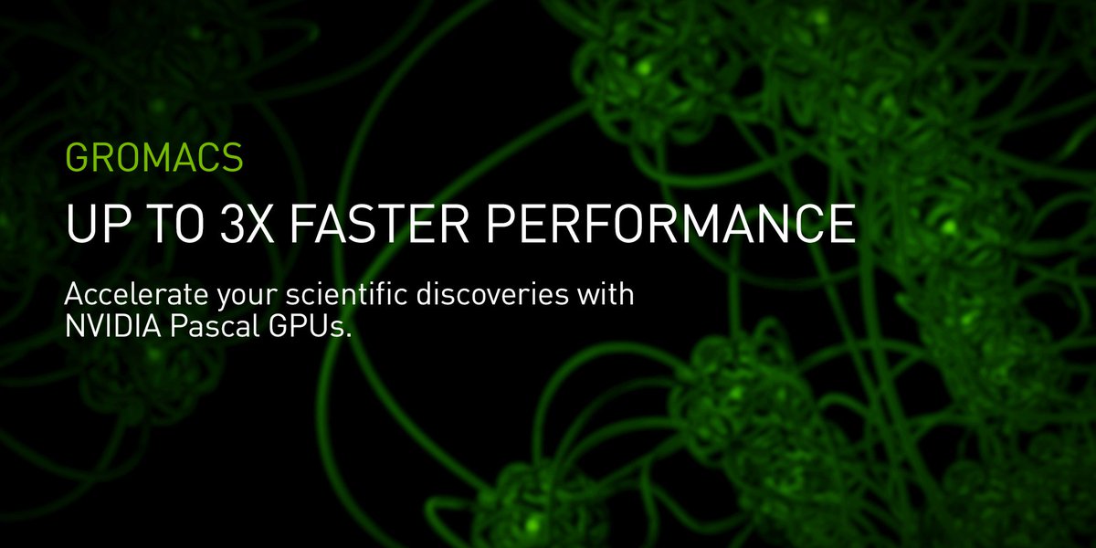 NVIDIAAIInfra's tweet photo. Speed up your molecular dynamics simulations with NVIDIA GPU-accelerated GROMACS. #GPUAccApps https://t.co/vLgBxl68Oq https://t.co/d58OHj3eEt
