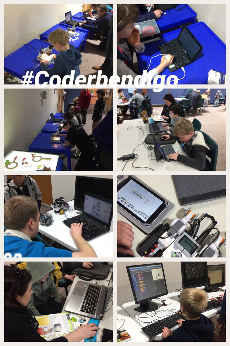 CoderBendigo's tweet image. A gr8 busy day at @CoderBendigo kids learning and persisting.