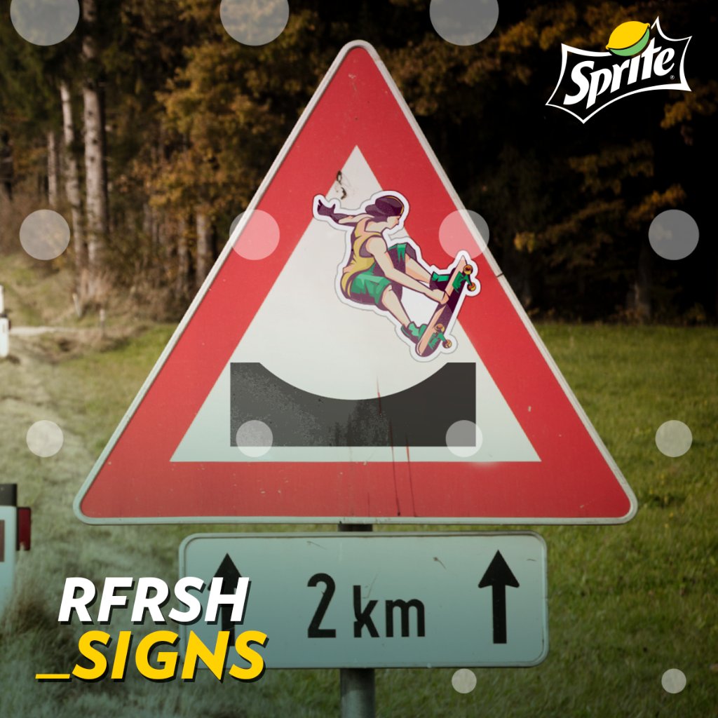 Sprite_Honduras's tweet photo. Hacele caso a las señales. ⚠️ 🏁 #BornToRFRSH https://t.co/lLkM2EjCnr