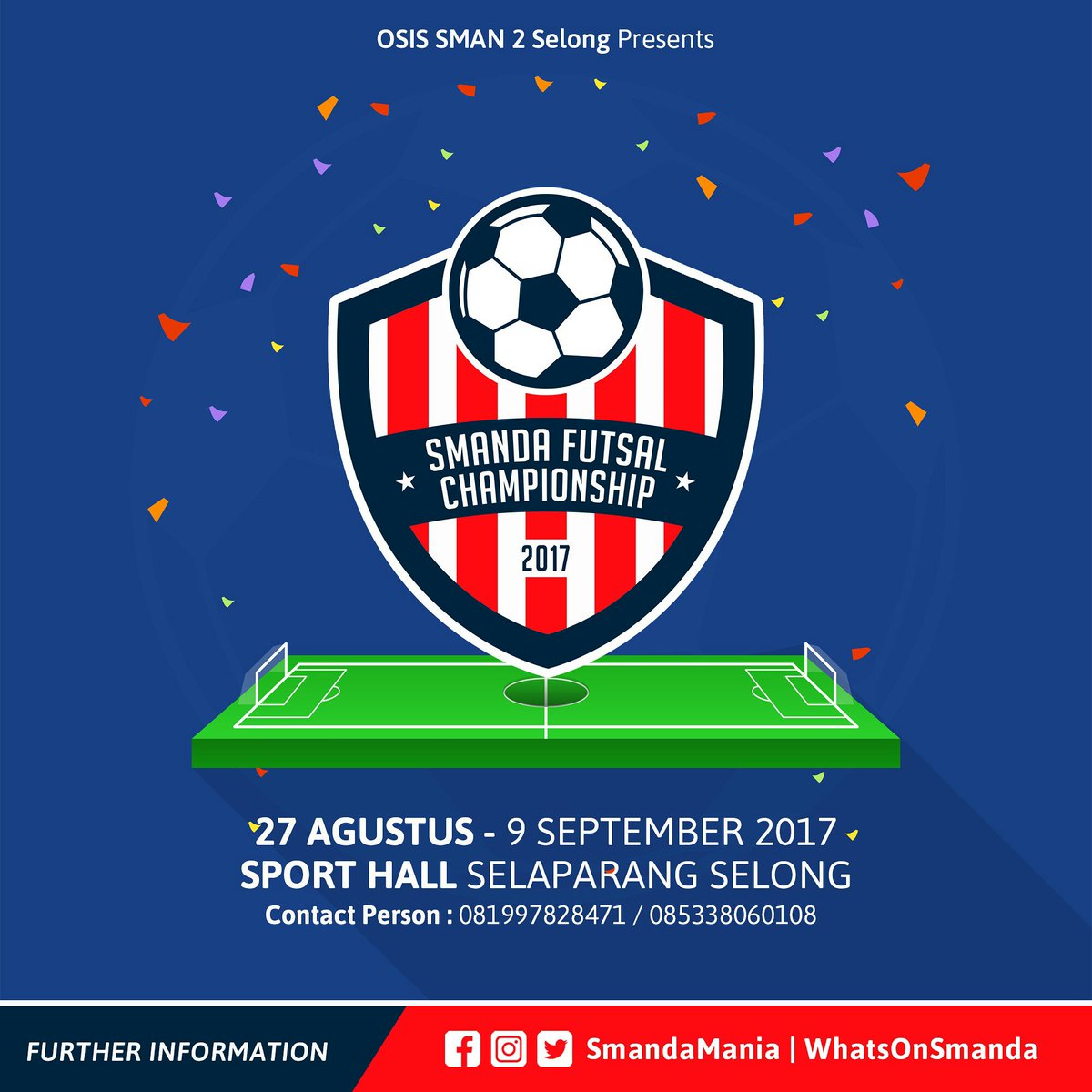 The wait is over! SMANDA Futsal Championship 2017 telah tiba