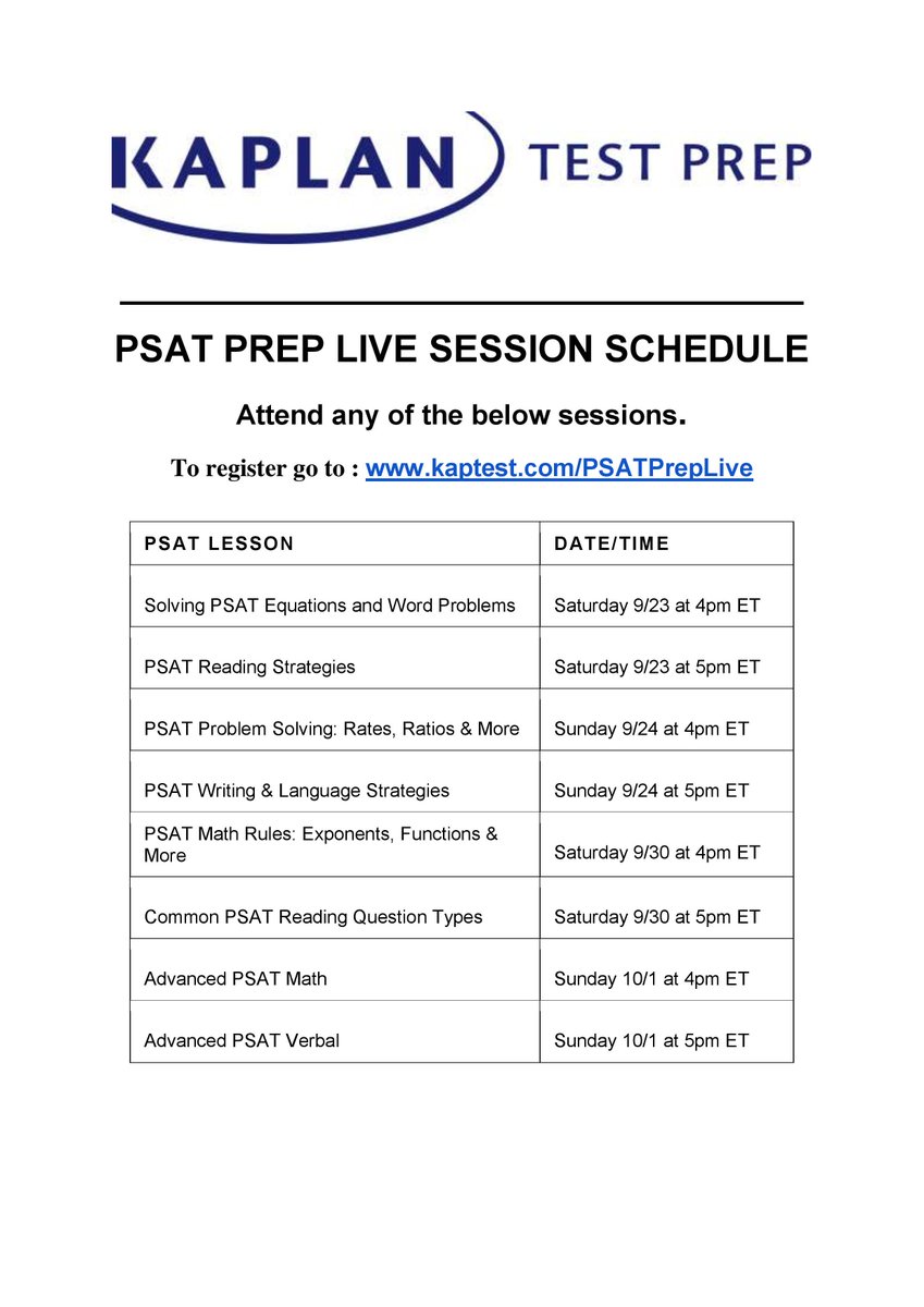psat math functions kaplan test
