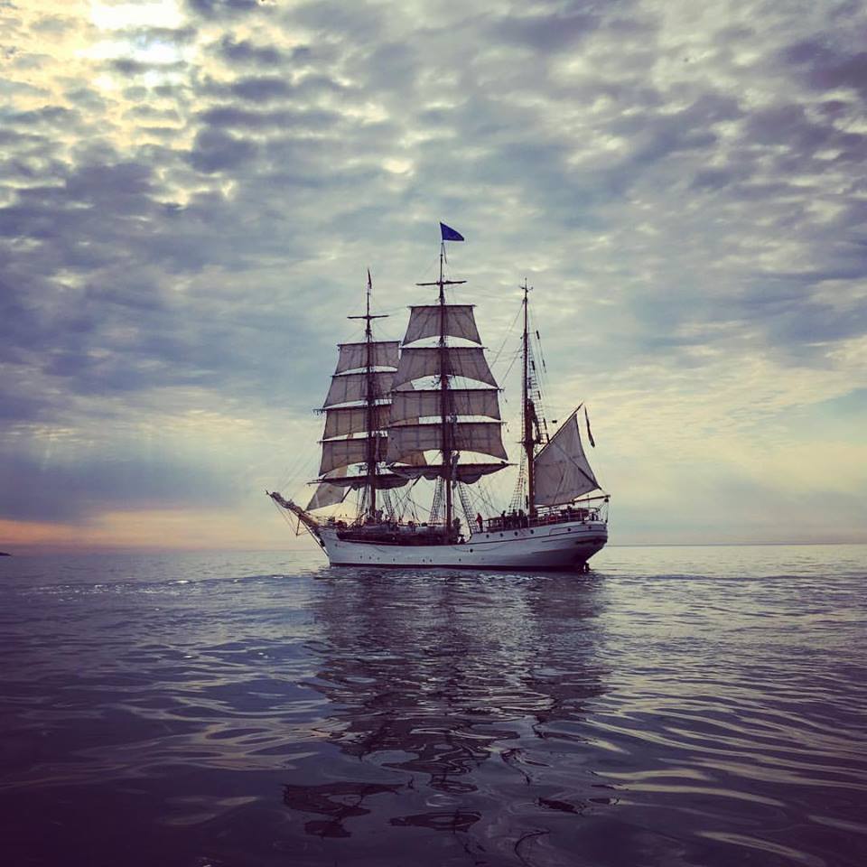 Quite a beauty!  Awesome picture courtesy of Geoff Hamilton on the water early this morning with his Marine response team. #TallShipsSJ