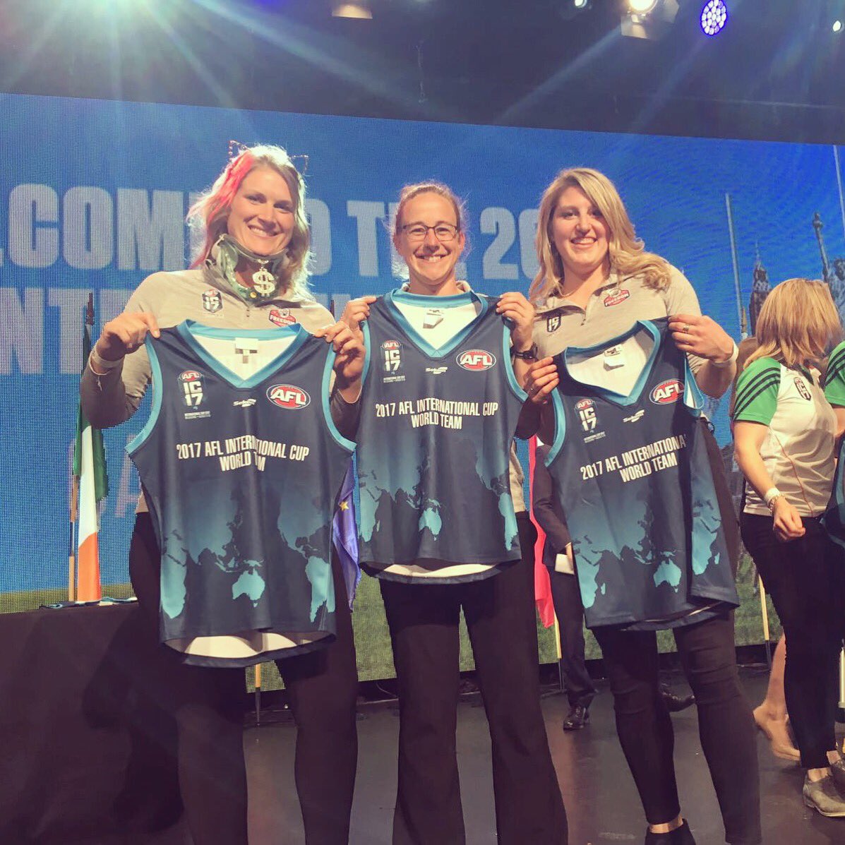 Congrats to Brette and Bevin for being named to the all world team at #AFLIC17!