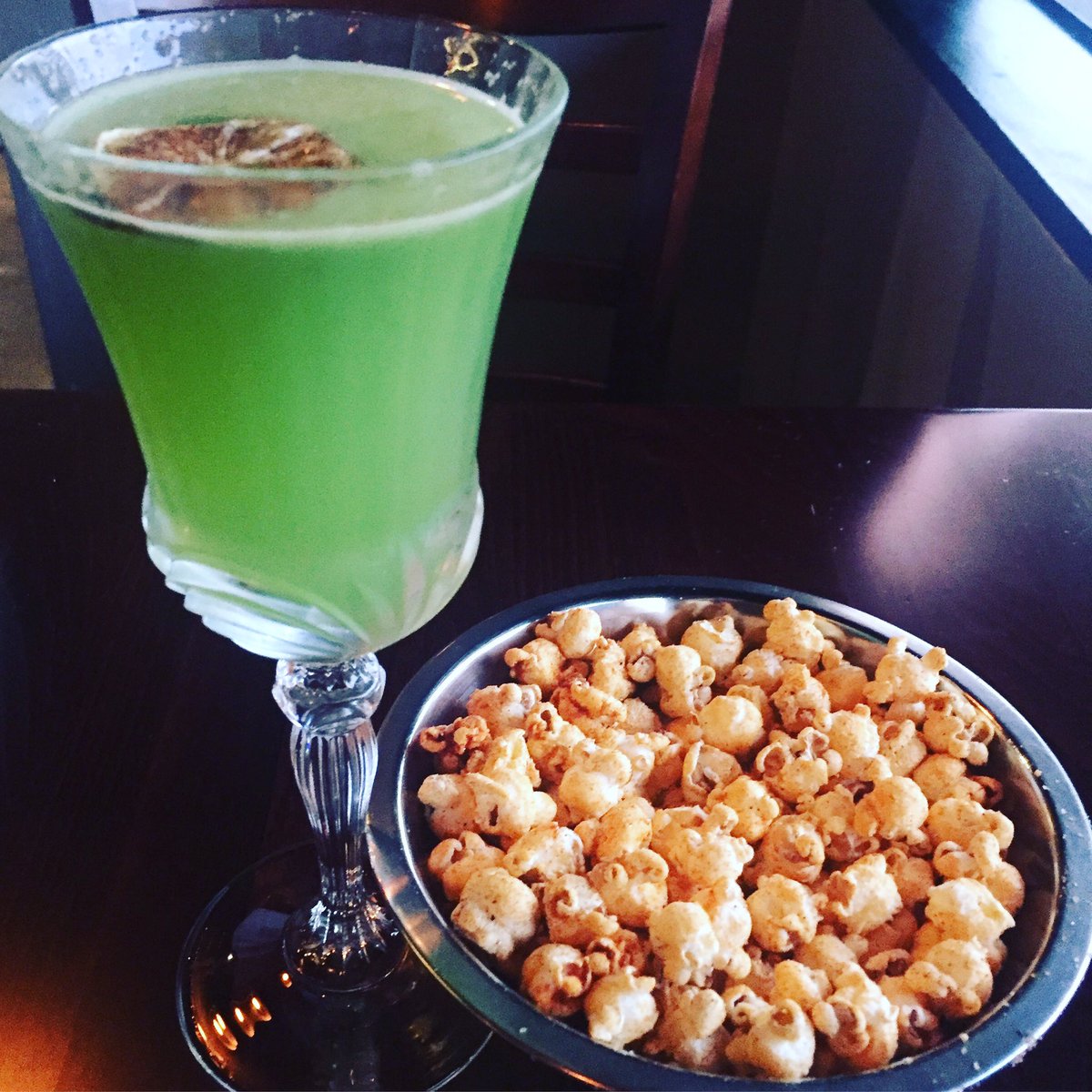 Devine intervention with paprika porcorns at <a href="/clarke_co/">steve clarke</a> #eatdrinkvictoria #drinks #cocktails #drinklovers