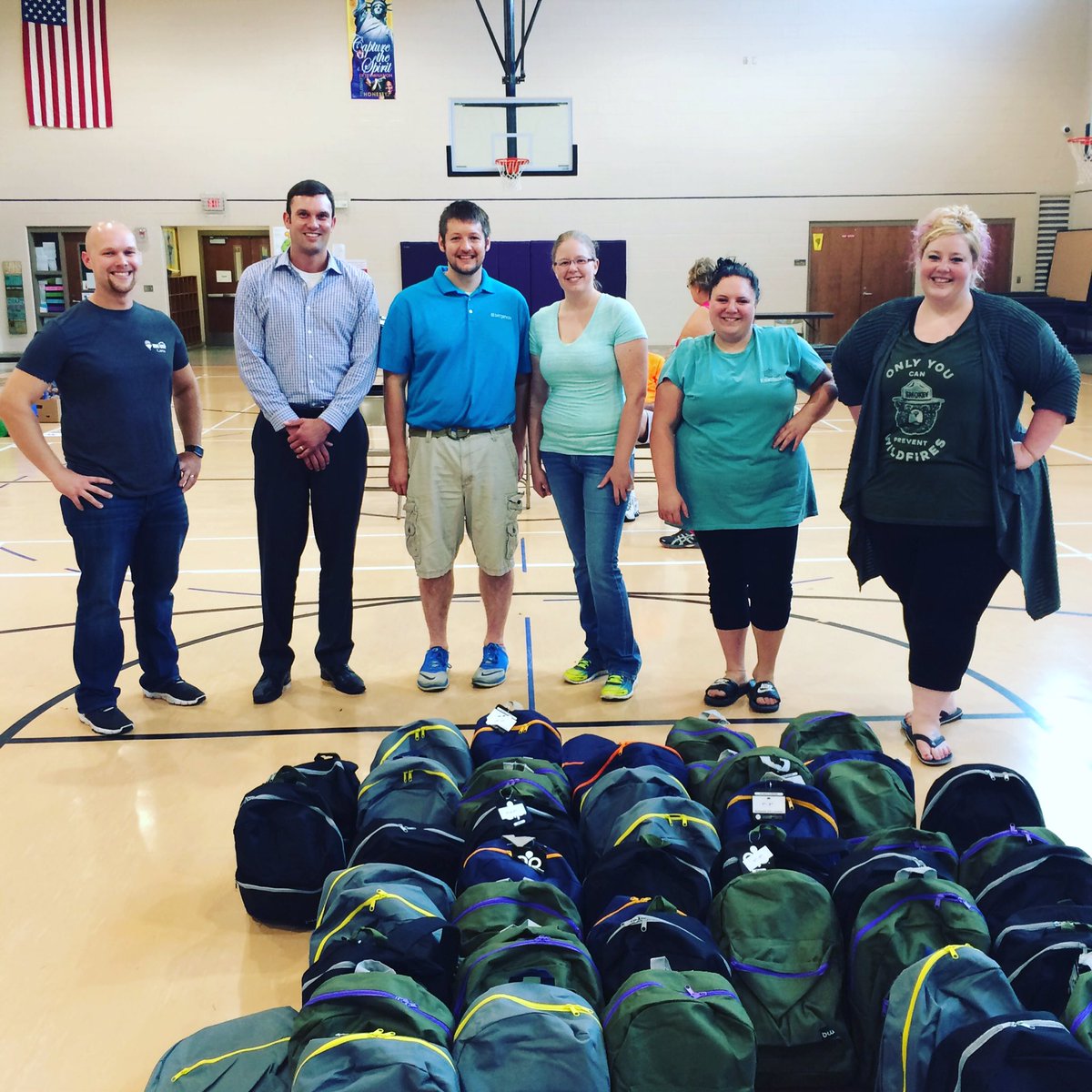 Thanks to The Back To School Project for letting CVYP help tonight distribute 3,400 school supply backpacks to students in the Cedar Valley!