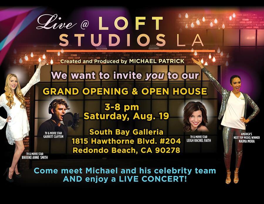 unleighshed's tweet photo. Grand Opening of Michael Patrick's LOFT STUDIOS LA @SBGalleria! Hosted by MOI! 3-8p live #performances #appearances &amp; #surprises! #music #RT https://t.co/CAEFhfgtOL