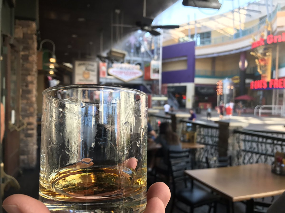 RumScript's tweet image. A little Redbreast 15 on Fremont Street in Vegas.