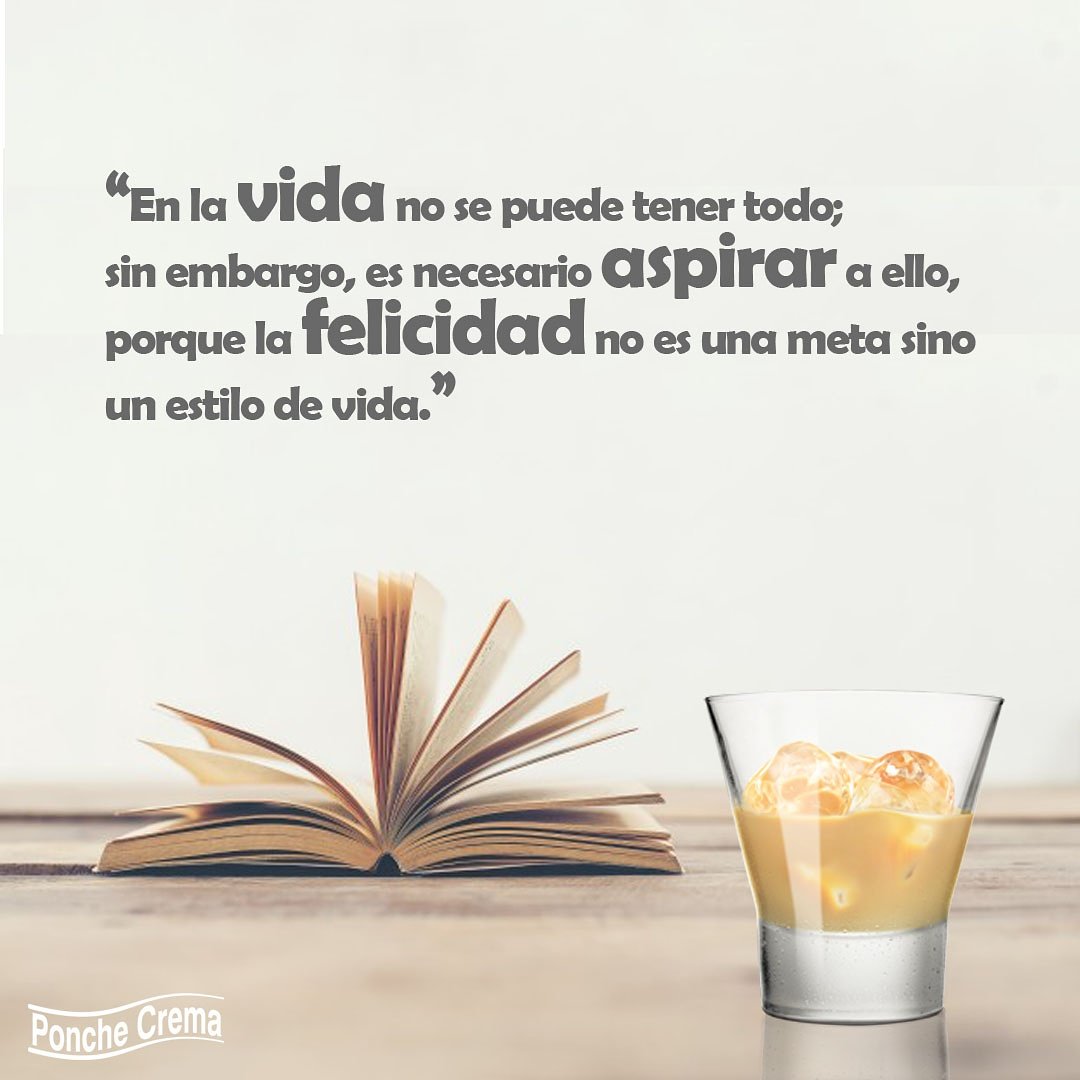 Y que mejor que acompañar ese estilo de vida con un delicioso #PoncheCrema 👌