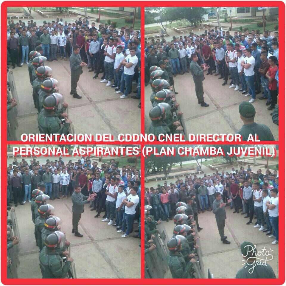 GNBPLANCHAMBAJ's tweet photo. @tuchambajuvenil incorporados a @gnbesguarnaccab Rodilla en tierra Juventud Zuliana #EsNoticia https://t.co/mCLqNrEm9G