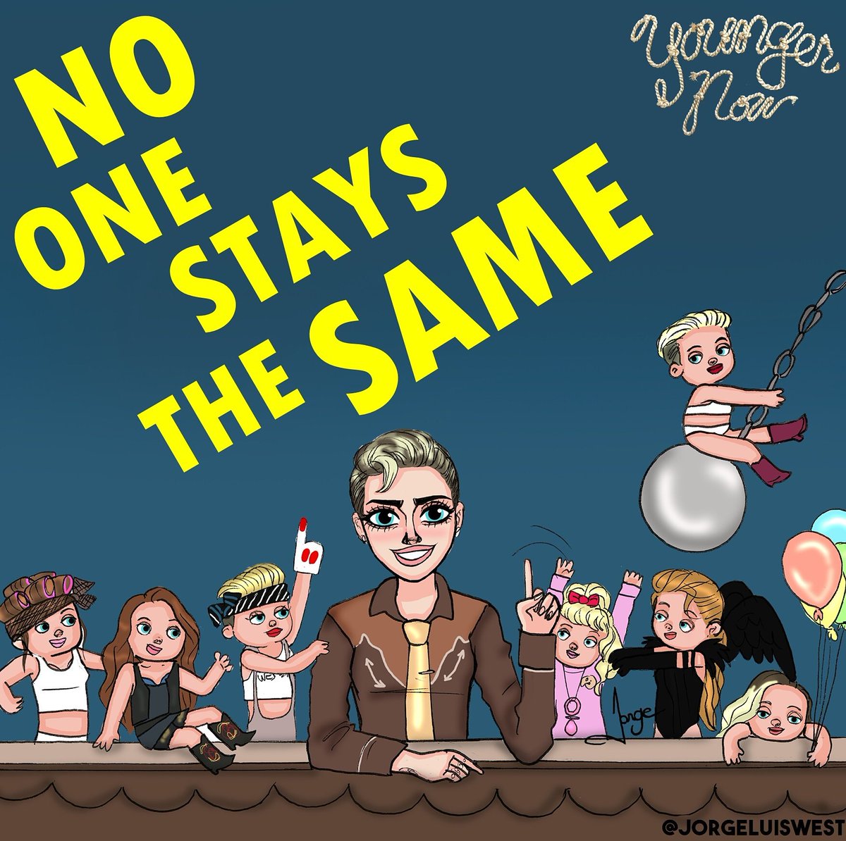 jorgeluiswest's tweet image. No one stays the same! @MileyCyrus  #YoungerNow