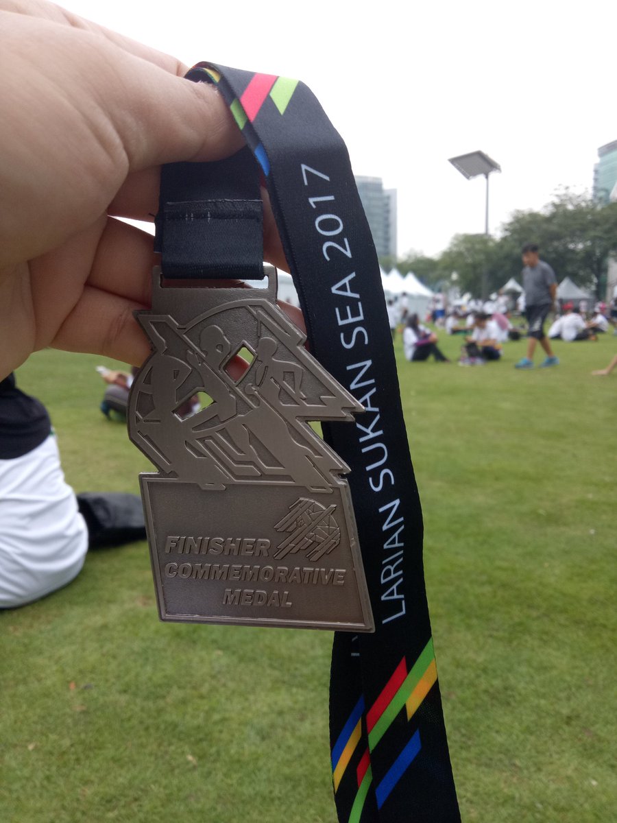 11wolf19's tweet photo. #FinisherMedal... @KL2017 #HappyToBePart.. Cherish the Moment... See you all at the Seagames Opening Ceremony https://t.co/05bq6UbiFj