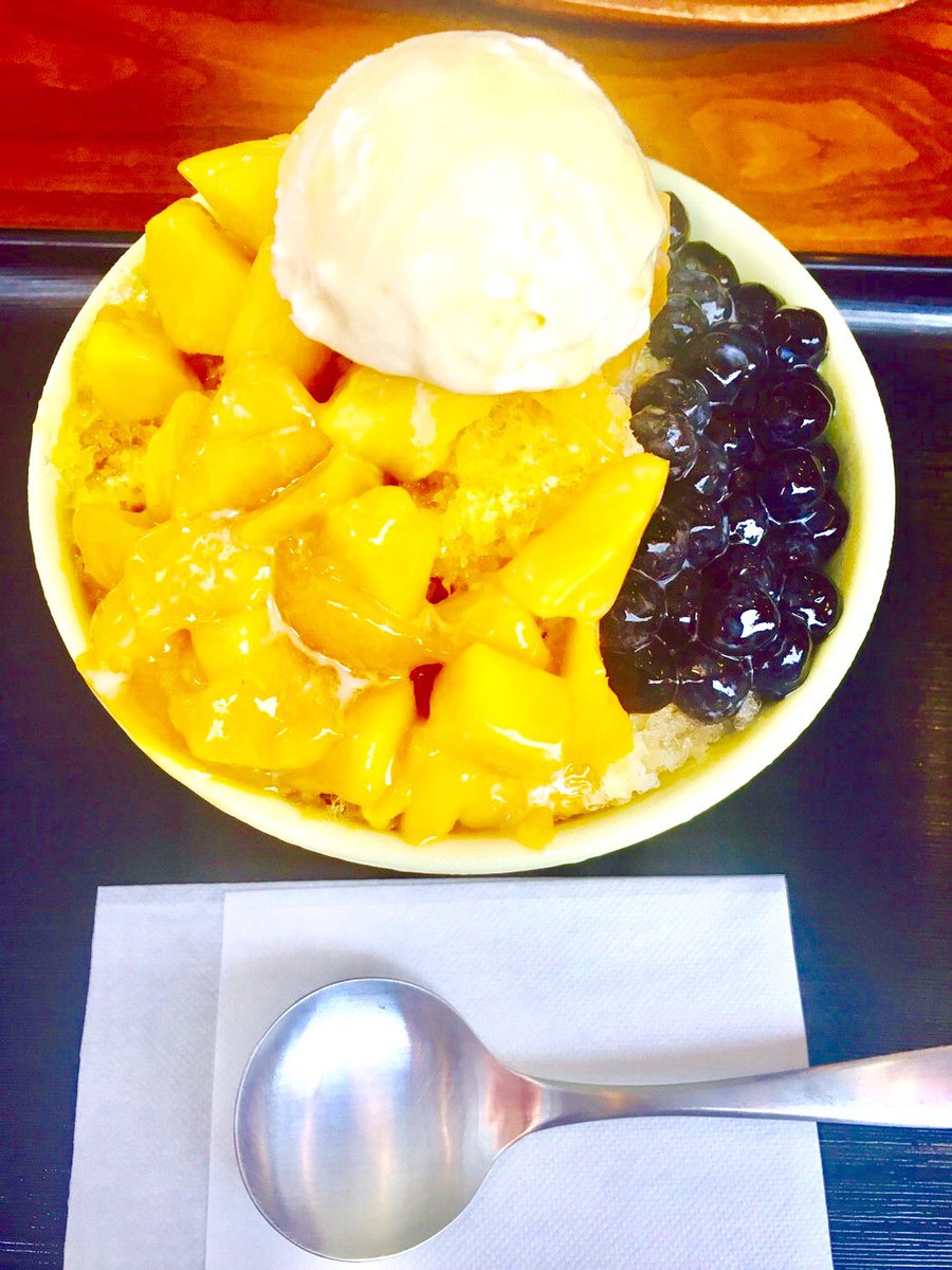 ট ইট র Yuya 囍茶東京 マンゴーのかき氷が美味しかった 濃厚バニラとマンゴーの相性バッチリ タピオカはぷるぷるで 氷の中にはプリンも 入ってました 囍茶東京 キキチャトウキョウ 吉祥寺 かき氷 台湾 台湾豆花