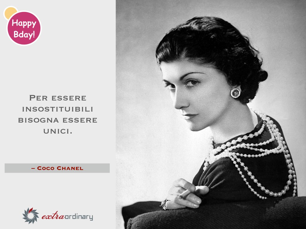 #ExtraordinaryBirthday #CocoChanel