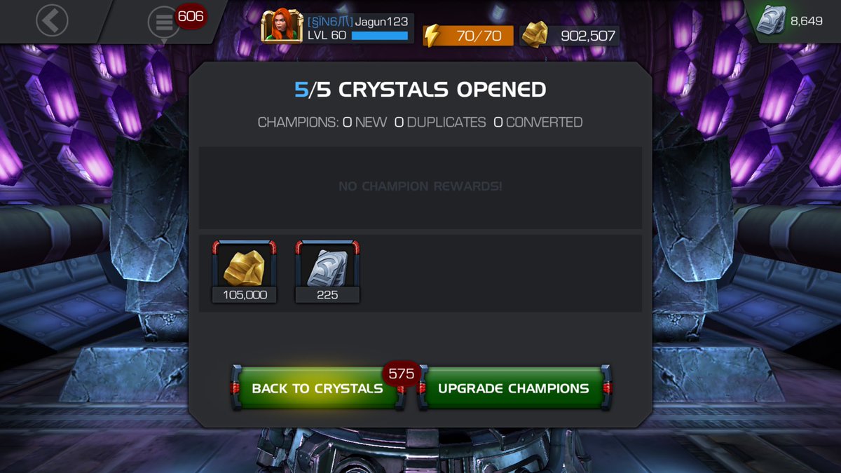 jagunss's tweet photo. Uncollected arena was s a con don't waste your battlechips. #mcoc #kabam #marvelcontestofchampions #battlechips https://t.co/5j4vazacDK