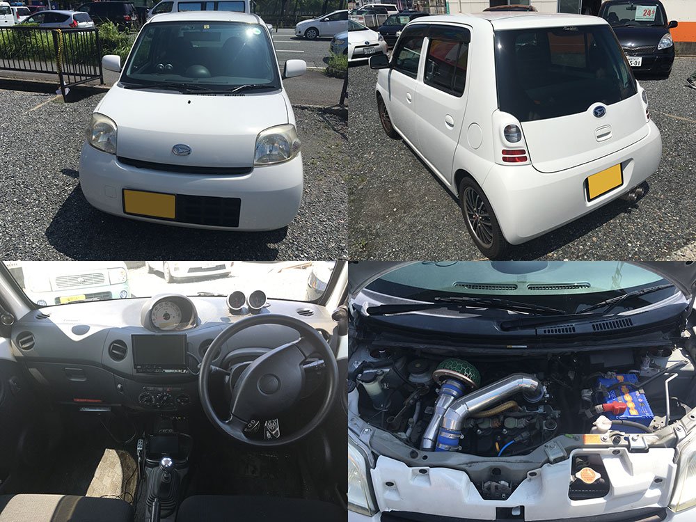 廃車マックススタッフ 石川 廃車 として いやいや 中古車 として買取り致しました ダイハツ エッセ です 21年式走行距離29 000キロ台 見ての通り 色々イジられているエッセでした ターボ化仕様 マニュアル仕様