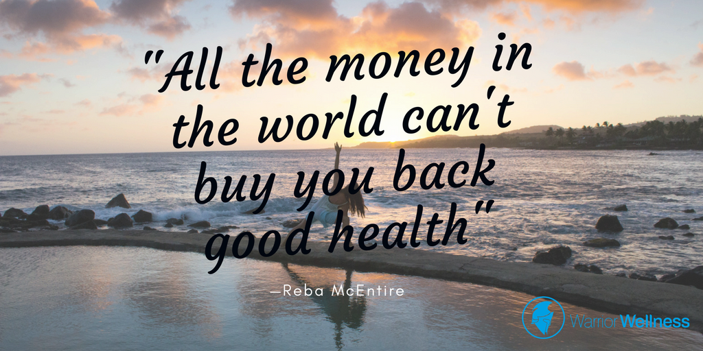 warriorwellAU's tweet photo. "All the money in the world can't buy you back good health" https://t.co/wOtLa3rHNV