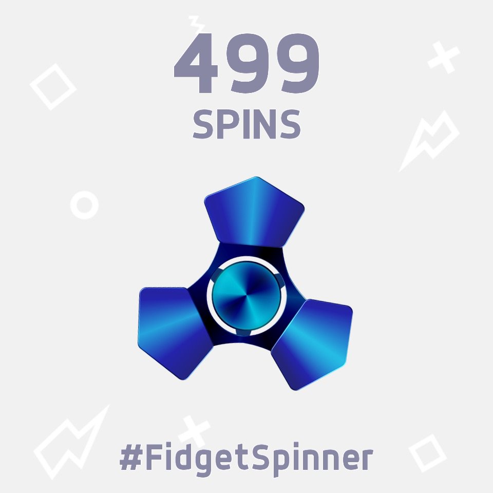 JacobProvencio's tweet photo. I've just scored 499 spins in this new #FidgetSpinner game! https://t.co/tXHJZxWZnL Can you beat me? https://t.co/LC3sfMlxvt