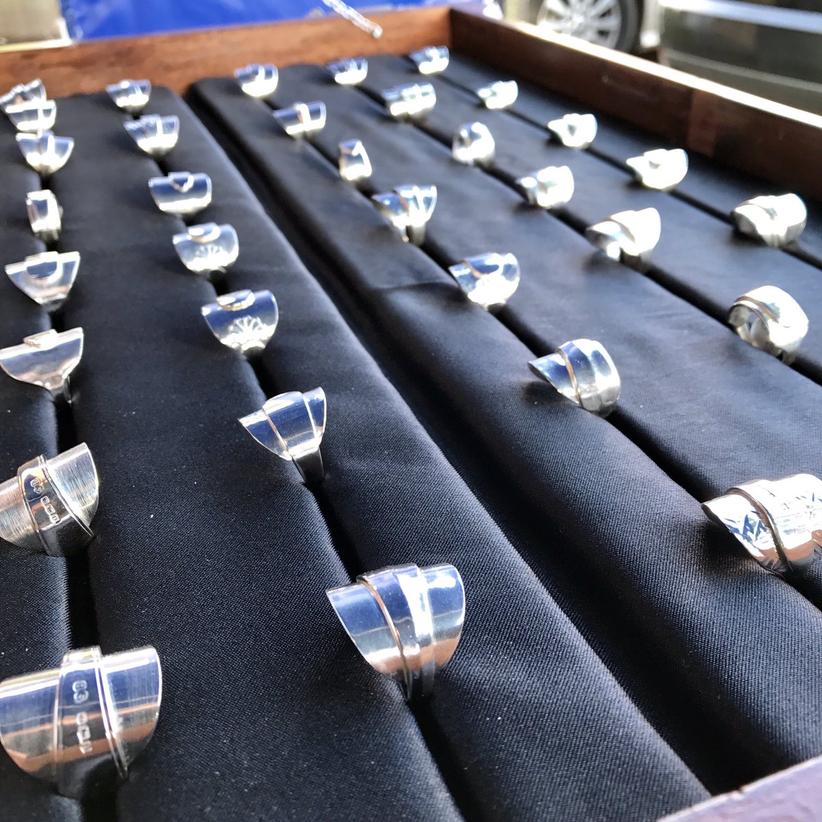 davidbodsworth's tweet photo. A Tradition for over 400 years, the Spoon Ring is truly a special part of English culture. Come and visit us at #BurnhamMarket Today! #Craft https://t.co/BDJQoAWH17