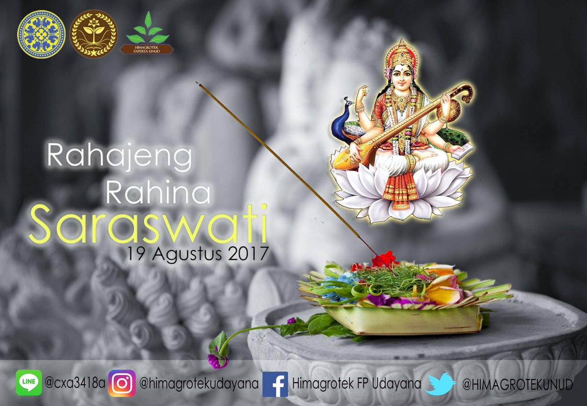 Selamat merayakan Hari Suci Saraswati 🙏
Semoga Dewi Saraswati senantiasa memberikan pengetahuan suci-Nya.
#saraswati#kompakdansemangat