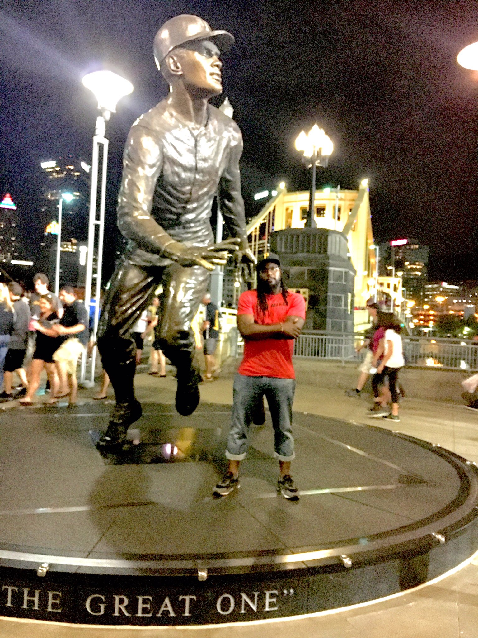 Great comeback game by the tonight. Happy Bday Roberto Clemente.  
