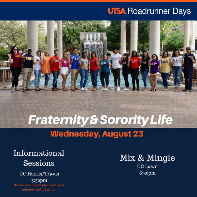 utsamgc's tweet image. Don't forget about mix and mingle/info session! We would see y'all on Wednesday! #utsamgc #utsagreeklife #utsa21 #utsa20 #utsa19 #utsa18